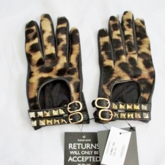 SOLD NEW NWT VALENTINO GARAVANI LEOPARD Silk Glove - Picture 3 of 4